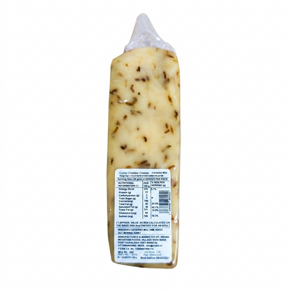 Cheese  | Cheddar Cheese (Cumin) - 100% Natural - Pasteurized – No Added Preservatives - Old Hill – 200gm