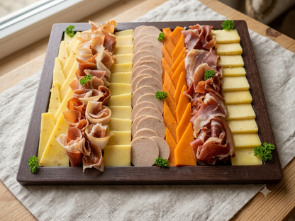 Cheese &amp; Meat Board - Ready To Eat -Gourmet Charcuterie Platter - Made with Organic Ingredients- 6 - 10 Persons