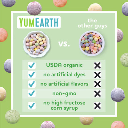 Candy | Organic Sour Giggles - Chewy Candy Bites - USDA Organic - Vegan, Gluten Free, Non GMO &amp; No High Fructose Corn Syrup Or No Artificial Dyes - Yum Earth - 142gm