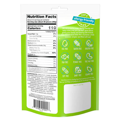 Candy | Organic Sour Giggles - Chewy Candy Bites - USDA Organic - Vegan, Gluten Free, Non GMO &amp; No High Fructose Corn Syrup Or No Artificial Dyes - Yum Earth - 142gm
