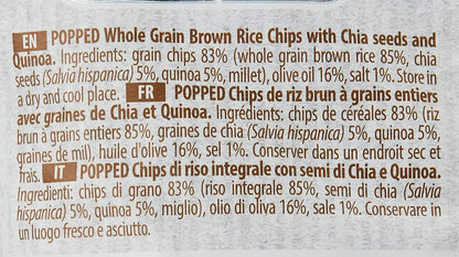 Chips | Organic Rice Chips with Super Seeds - Chia And Quinoa - Vegan, Gluten Free, Not Fried &amp;amp; Whole Grain With Olive Oil - RiceUp - 60gm