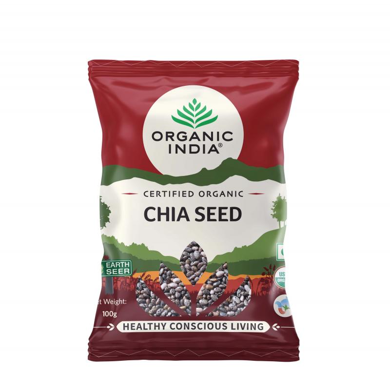 Chia Seed – High In Fiber - Organic India – 100gm