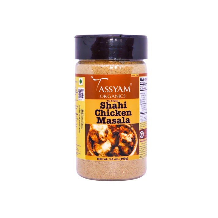 Chicken Masala | Shahi – The Original – Organic – No Artificial Colours, Flvours & No Added Preservatives – Tassyam Organic – 100gm