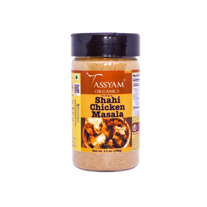 Chicken Masala | Shahi – The Original – Organic – No Artificial Colours, Flvours &amp; No Added Preservatives – Tassyam Organic – 100gm