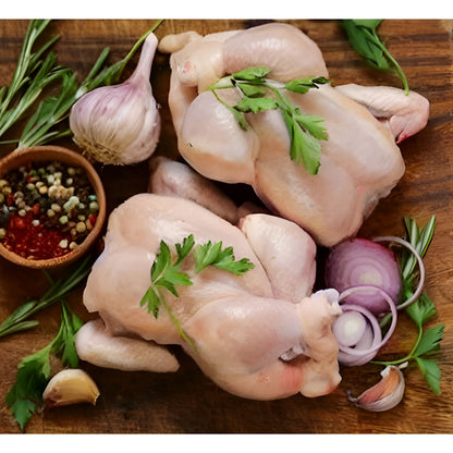 Chicken Whole – With Skin – Fresh – Halal Certified – Organically Raised – Non GMO, Antibiotics &amp; Hormone Free – 1000gm