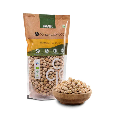 Chickpeas (Kabuli Chana) - Conscious Food - 500gm