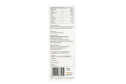 Sourdough Crackers | (Chili &amp; Sesame) – Preservatives Free &amp; No Msg – Awe – 150gm