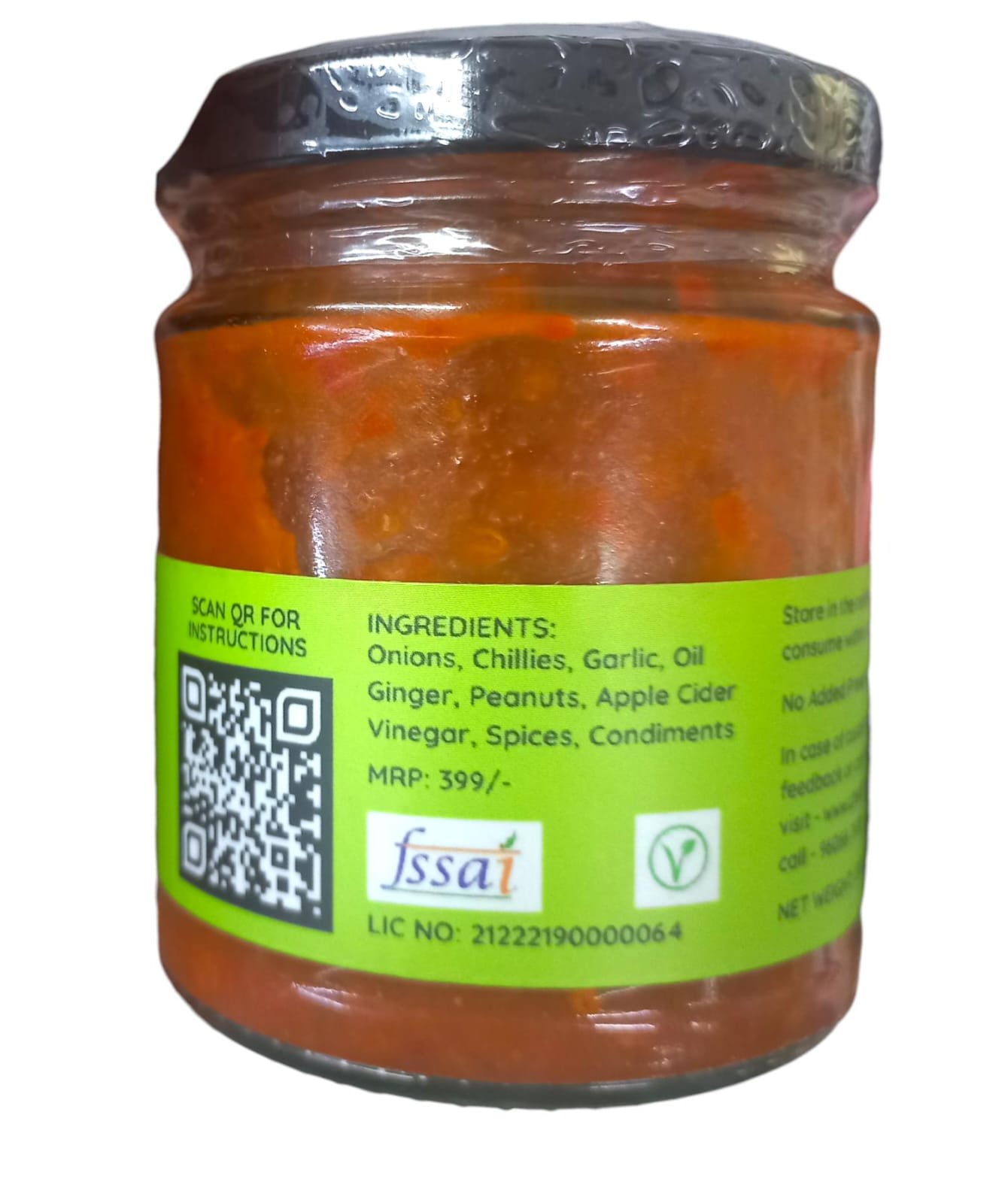 Chilli &amp; Basil Salsa | Mexican - Cold Pressed Oil - Vegan, No Added Flavors, Colors, Thickener &amp;amp; No Emulsifiers And Stabilisers - CHEF ZEHN – 200gm
