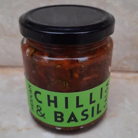 Chilli &amp; Basil Salsa | Mexican - Cold Pressed Oil - Vegan, No Added Flavors, Colors, Thickener &amp;amp; No Emulsifiers And Stabilisers - CHEF ZEHN – 200gm
