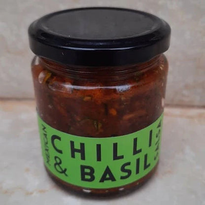 Chilli &amp; Basil Salsa | Mexican - Cold Pressed Oil - Vegan, No Added Flavors, Colors, Thickener &amp;amp; No Emulsifiers And Stabilisers - CHEF ZEHN – 200gm