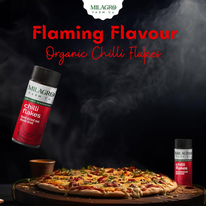 Seasoning | Chilli Flakes Seasoning - Hand Picked And Shade Dried - Organic – Milagro Farm Co. – 45gm