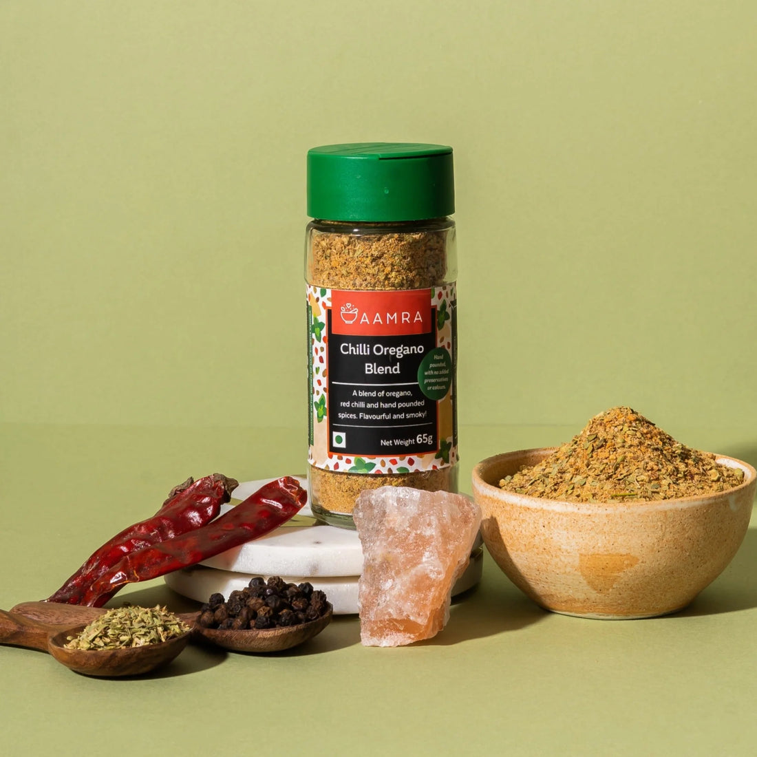 Chilli Oregano Blend - Aamra - 65gm