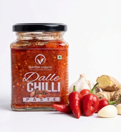 Chilli | Sikkim Dalle Chilli (Paste)  – Organic-No Preservatives &amp; Artificial Colours – Vartoh Organic – 275gm