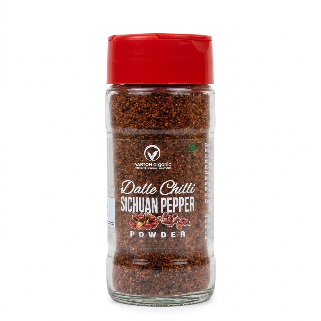 Powder | Dalle Chilli (Sichuan Pepper) - Vartoh Organic - 50gm