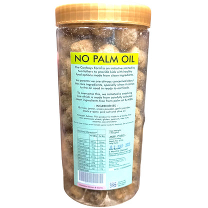 Quinoa Puffs | Onion Pepper Quinoa Puffs - Gluten Free, Palm Oil Free &amp; No Added Preservatives - The Cow Boys Farm – 170gm