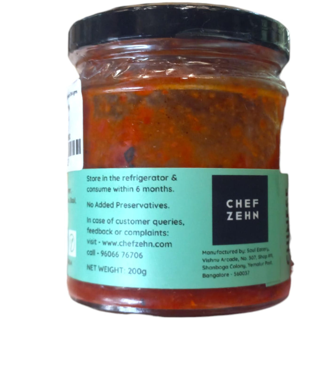 Schezwan Sauce | Chinese Basil Szechuan - Cold Pressed Oil – Vegan, No Added Flavors, Colors, Thickener &amp;amp; No Emulsifiers And Stabilisers - CHEF ZEHN - 200gm