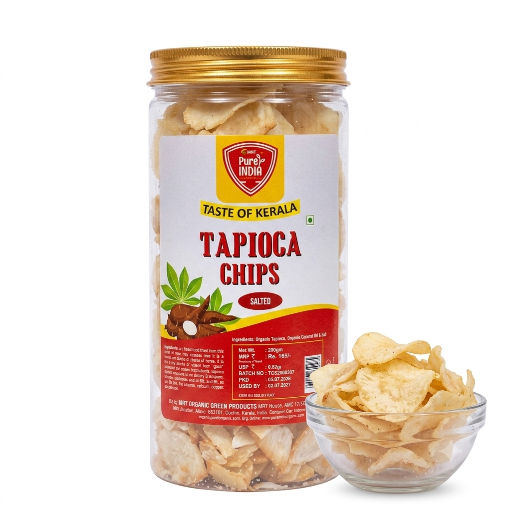 Chips | Tapioca Chips (Salted) – MRT Organics – 200gm