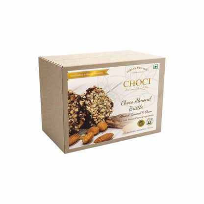 Choco Almond Brittle | Almond Caramel &amp; Choco – Made With Ethical &amp; Natural Ingredients – No Color, Artificial Flavor &amp; No Added Preservatives – Sose – 90gm