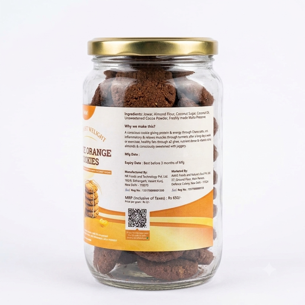 Cookies | Choco Orange Cookies -  Everyday Delight - Vegan, Gluten Free, Refined Sugar Free, No Stabilizers, No Emulsifiers, No Artificial Flavors &amp;amp; No Preservatives  - Nature&