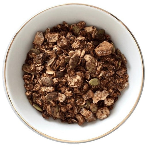 Granola | Chocohazelnut Chuckwagon Granola (40% Dry Fruits + Pure Dark Chocolate) - Vegan, Gluten Free - The Nibble Box - 500gm