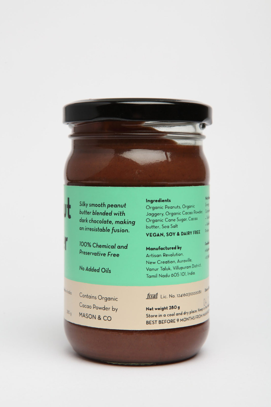 Peanut Butter | Chocolate - Vegan, Soy Free &amp; Dairy Free - B&amp;C - 280gm