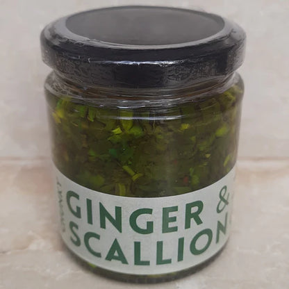 Chunky Ginger &amp; Scallion Oil | Chunky - Cold Pressed Oil – Vegan, No Added Flavors, Colors, Thickener &amp;amp; No Emulsifiers And Stabilisers – CHEF ZEHN – 200gm