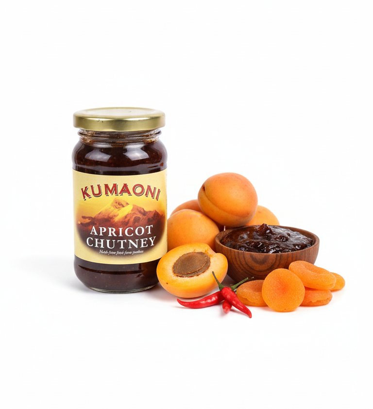 Chutney | Apricot Chutney -  Natural - No Artificial Colors - Kumaoni 250gm