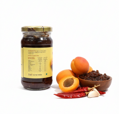 Chutney | Apricot Chutney -  Natural - No Artificial Colors - Kumaoni 250gm