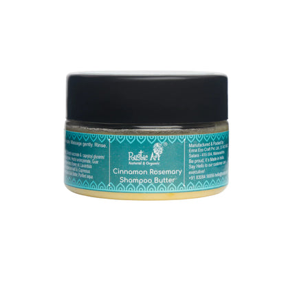 Shampoo | Cinnamon Rosemary Shampoo Butter - Itchy Scalp - All Hair Types - Rustic Art - 100gm