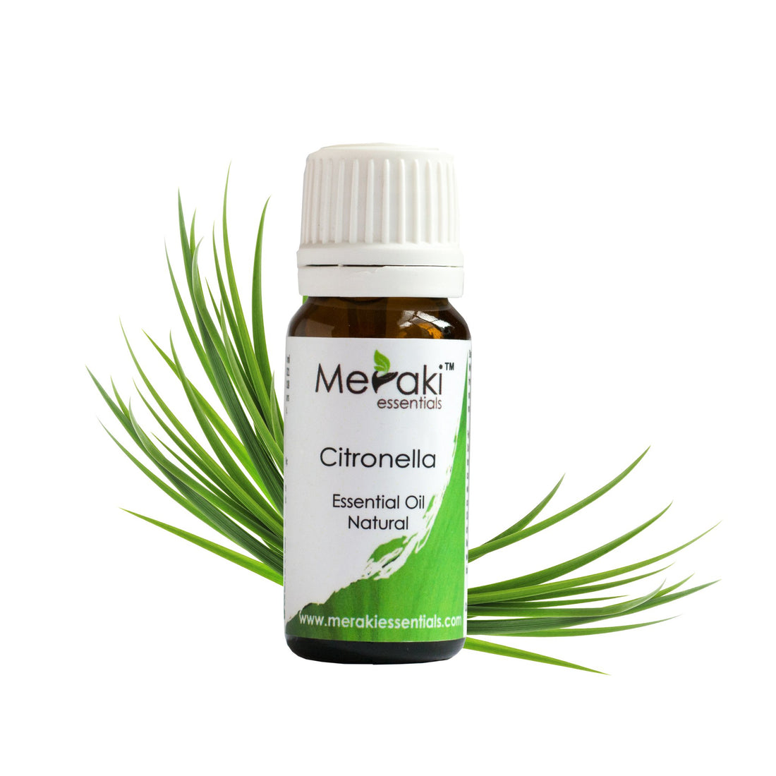 Citronella Oil (Cymbopogon Winterianus) - Natural - Indian - Meraki Essentials - 10ml