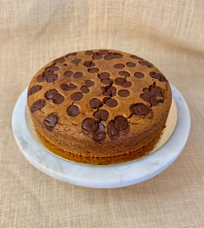 Cake | Classic Chocolate Chip Cake - Sugar Free (Sweetened With Monkfruit Extract) - Vegan &amp; Gluten Free - Nature&