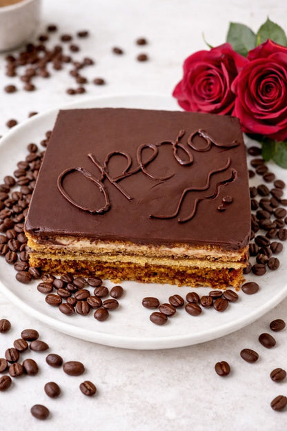 Cake | Classic French  6 Layered Opera Cake  - Vegan, Gluten Free &amp; Refined Sugar Free - Nature&