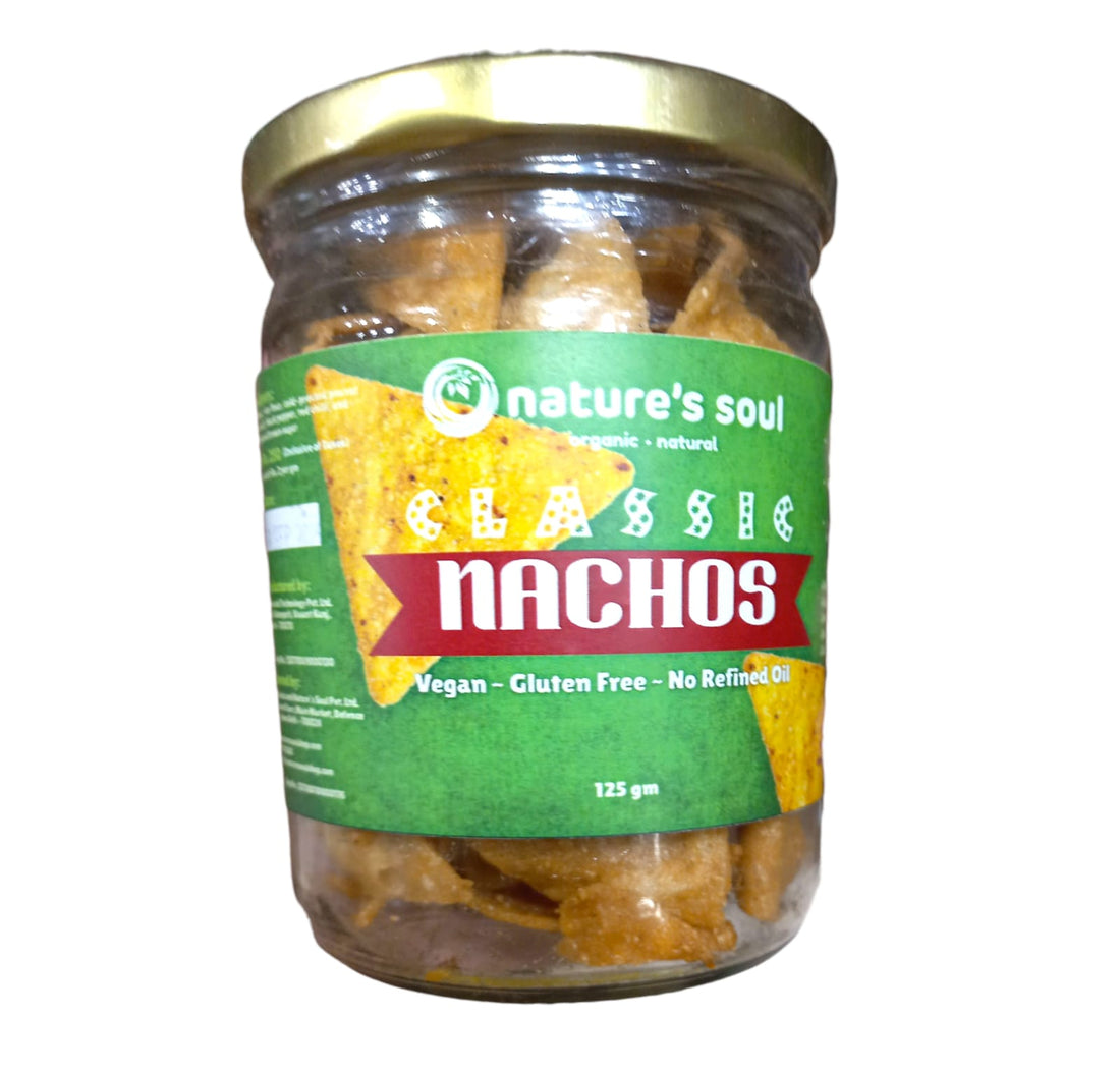 Nachos | Classic Nachos - Vegan, Gluten Free, No Refined Oil, MSG Free &amp; No Flavour Enhancers - Nature&