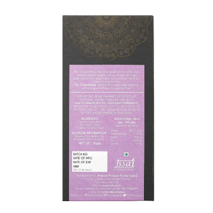 Dark Chocolate | Classy Coco Coconut Sugar 70% Dark Chocolate - Bean To Bar - No Additives, Colours &amp; No Added Preservatives - Thy Chocolates - 50gm