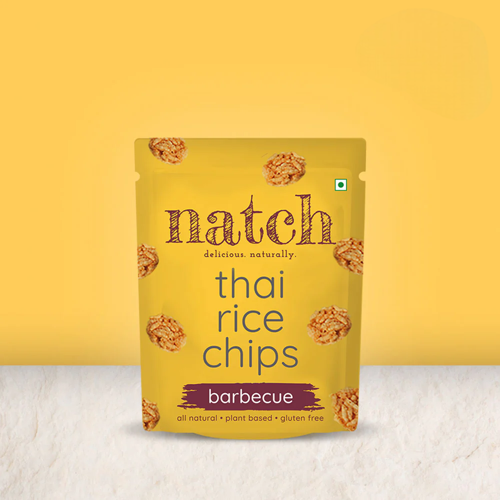 Chips | Thai Rice Chips (barbecue) – All Natural – Vegan, Gluten Free, Trans Fat Free, Non GMO & No Added Artificial Flavor – natch – 25gm