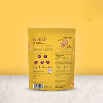 Chips | Thai Rice Chips (barbecue) – All Natural – Vegan, Gluten Free, Trans Fat Free, Non GMO &amp; No Added Artificial Flavor – natch – 25gm