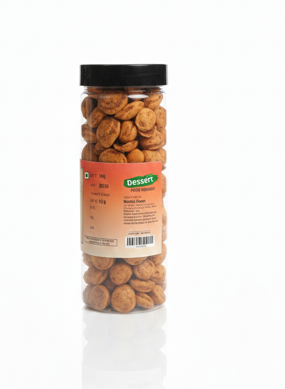 Coated Peanuts Baked Barbeque -Gluten Free, Protein Snack - No Trans Fat &amp; No Added Sugar –Dessert – 160gm