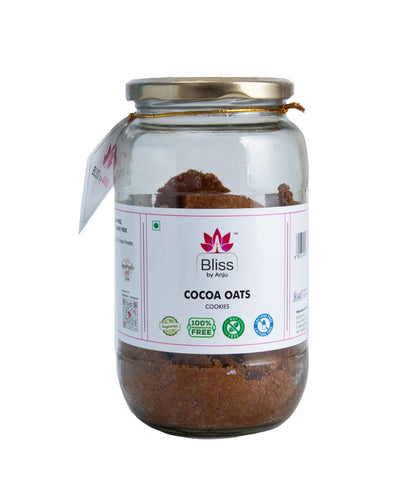 Biscuits | Cocoa Oats Biscuits – Gluten Free, Preservatives Free, Butter Free &amp; Refined Sugar Free - Bliss Box Foods – 350gm