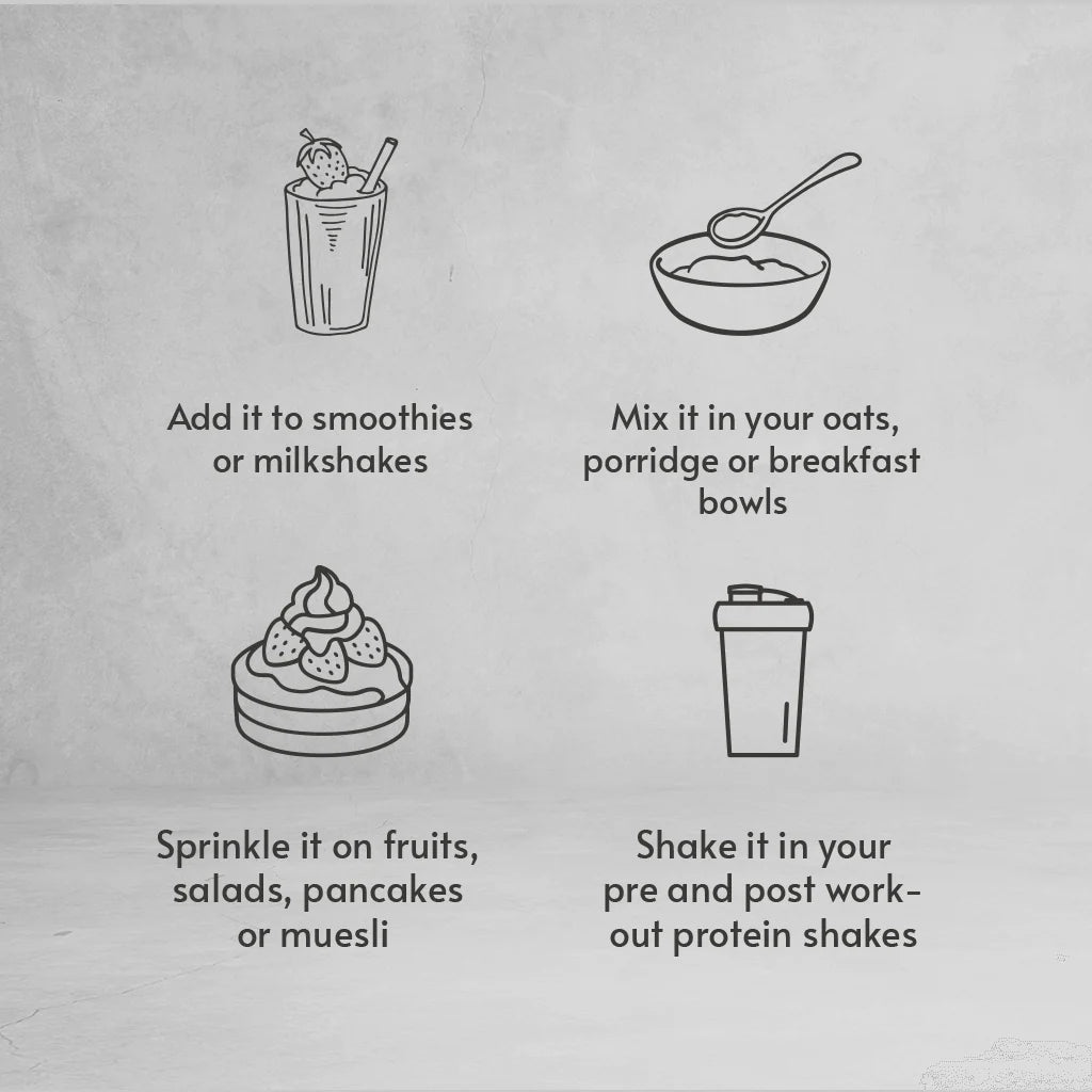 Energy Powder | Coconut (Made With Dates, Coconut &amp;amp; Peanuts) - Vegan, No Preservatives &amp;amp; No Added Sugar - Brawny Bear - 250gm