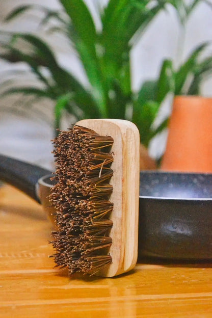 Coconut Fiber Kitchen Hard Scrub – Natural - Indian - Almitra – 1Pc.