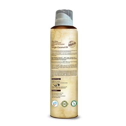 Coconut Oil Spray | Coconut Oil Cooking Spray (Extra Virgin) – Good for Skin, Hair, Baby Massage - Organic – Cold Pressed – Pure Nutrition – 200ml