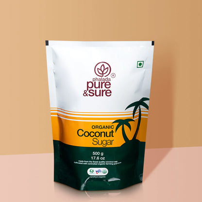 Sugar | Coconut Sugar - Organic - Indian - Pure and Sure - 500gm