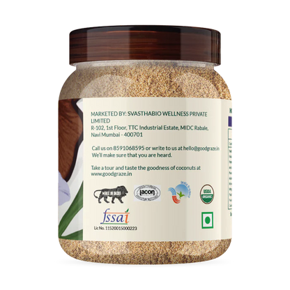 Coconut Sugar | Organic - Vegan, Gluten Free, No added Preservatives, No Refined Sugar &amp; Low Gi - Good Graze - 350gm