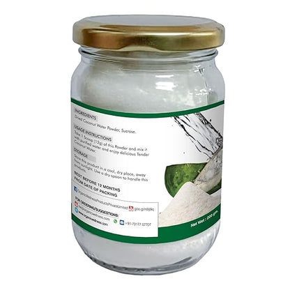 Coconut Water Powder - Vegan &amp; Gluten Free - Organic Wellness - 200gm