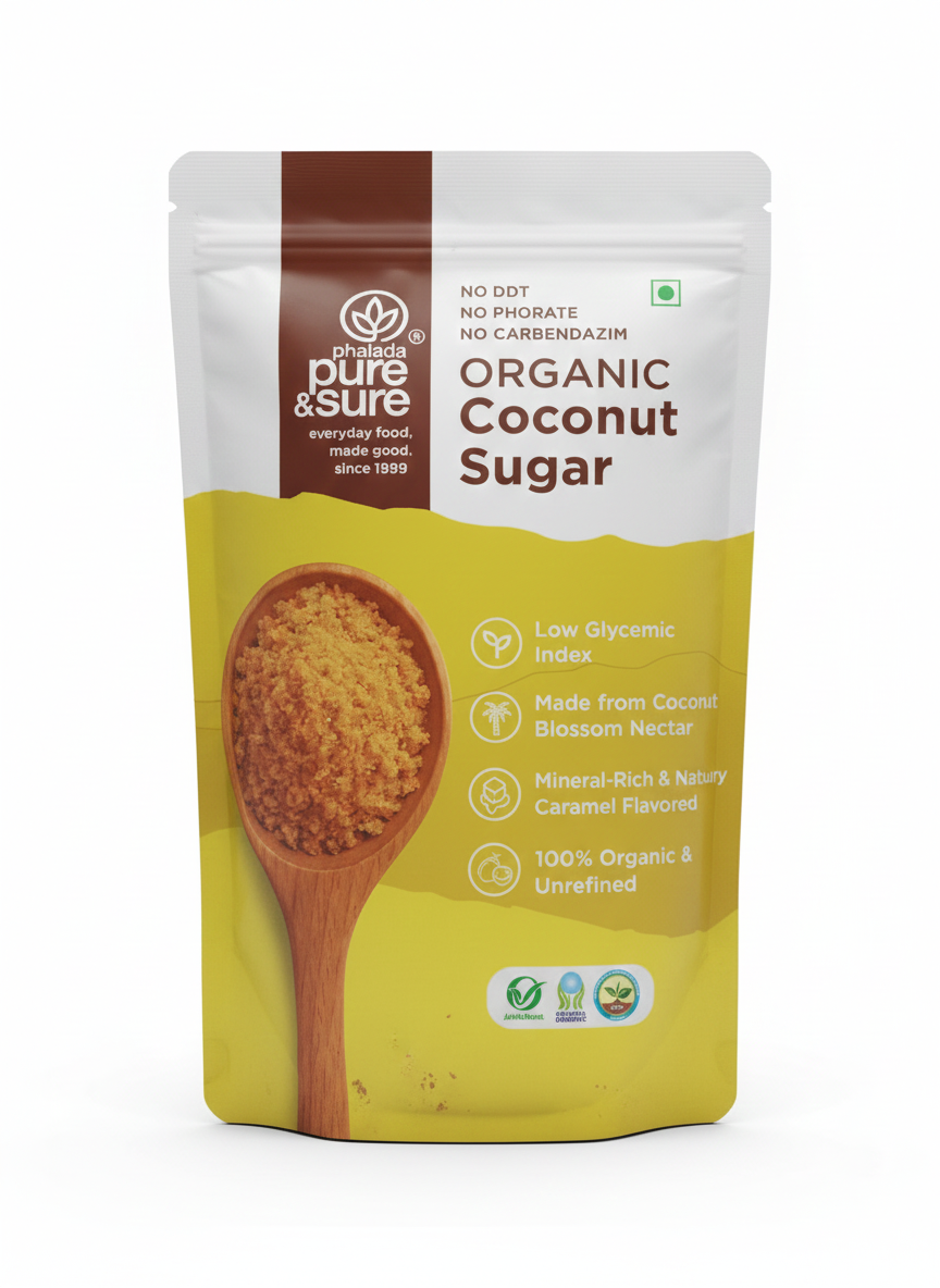 Sugar | Coconut Sugar - Organic - Pure and Sure - 500gm