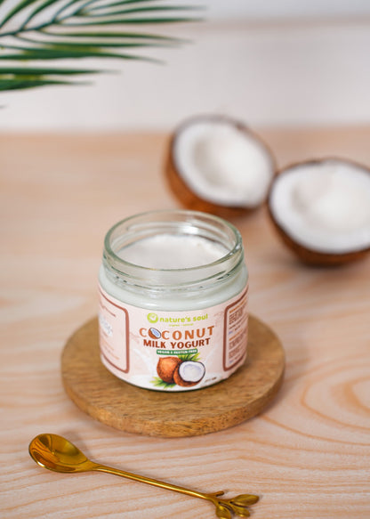 Coconut Yogurt – Fresh – Made from Organic Ingredients – Vegan &amp; Gluten Free – Nature’s Soul – 275gm