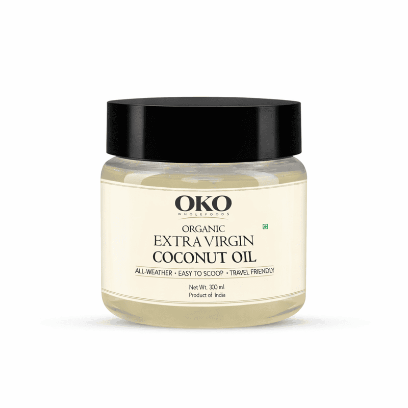 Oil| Organic Extra Virgin Coconut Oil - Cold Pressed - OKO Whole Food - 300ml