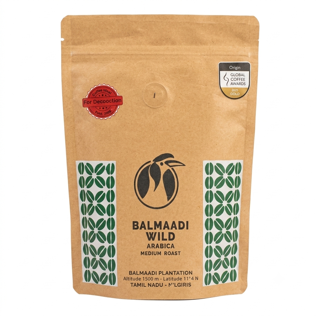 Coffee |  Balmaadi Wild (For Deccoction) - Marc’s Coffee - 100% Arabica , Medium Roast- Coffee Ideas – 250gm