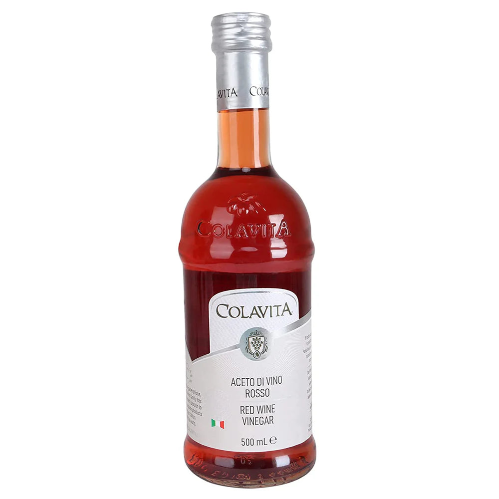 Vinegar | Red Wine Vinegar - 100% Italian - No Artificial Colors - Colavita - 500ml