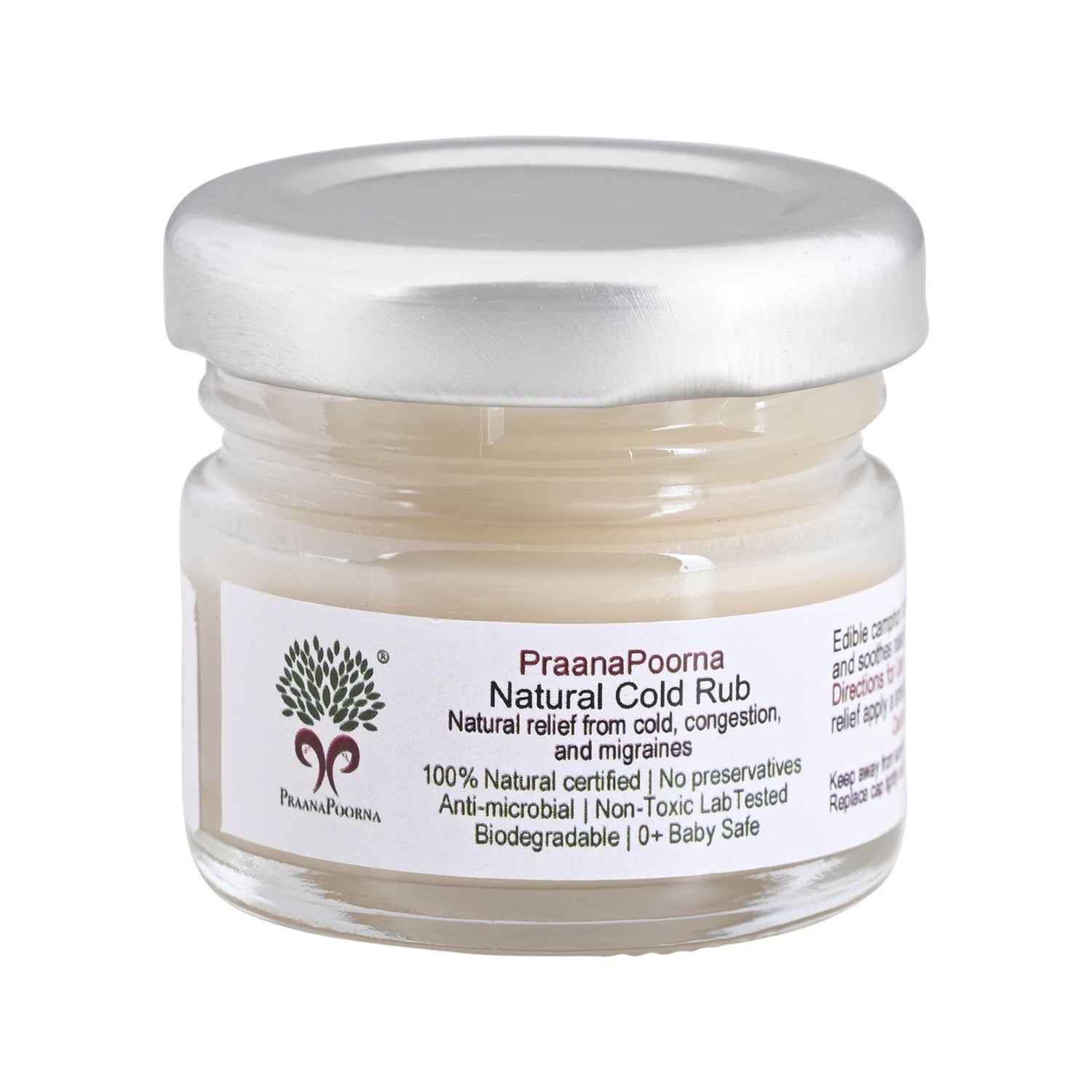 Cold Rub - Blend of Natural Ingredients - Praanapoorna - 25gm